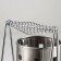 Spring tableware stand, 20 × 11 × 23.5 cm, silver color