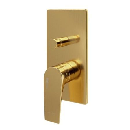 Shower mixer Wasserkraft Abens 5561, single -legged, watering can, without spout, gold-2