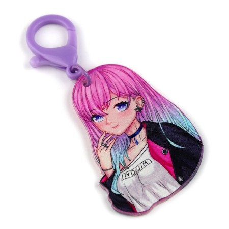 ANime Style key keychain, 3.5 x 10 cm-2