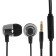 Smartbuy Model v, vacuum headphones, microphone, 93DB, 16om, 3.5mm, 1.1m, package, black and gray