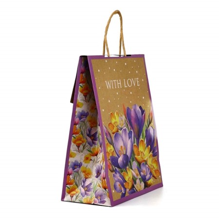 A package with a “gift” valve, flowers, craft, glitter, 19.5 × 10 × 25.2 cm-2