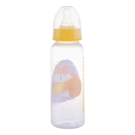 Polypropylene bottle with silicone bowl of milk, 250 ml, mix-2