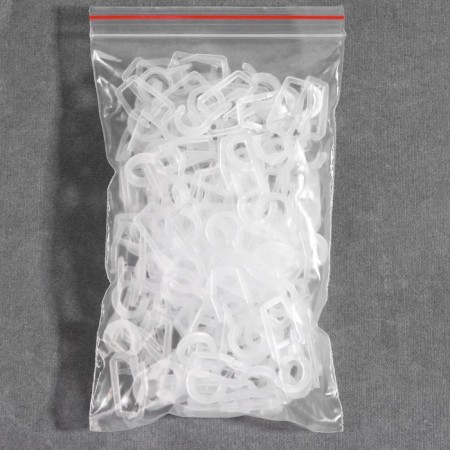 Hook for curtains, on the ring, 35 × 15 mm, the color is transparent-2