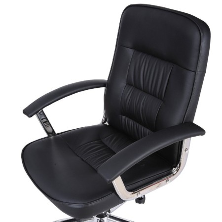 Brabix armchair "Bit EX-550", chrome, eco-leather, black-5