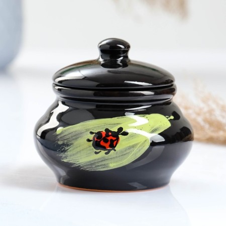 Set for Pskovsky Dumplings 1.4l / dish 34x25cm / 4x0.2l, ladybug-6