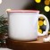 New Year! New Year's ceramic mug "Winter", 450 ml, white color