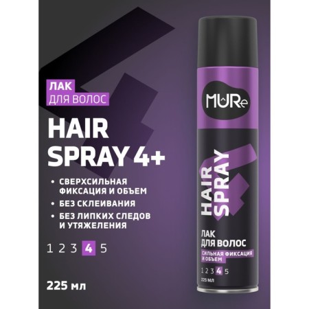 Mure hair varnish strong fixation, 225 ml