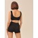 Women's shorts with the braid "Kosichka" Mirey Shorts Plait, size 44-46, black color