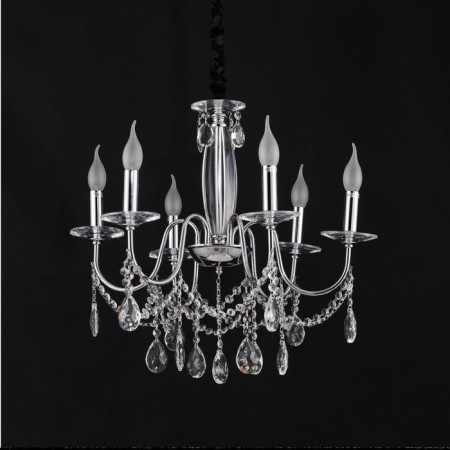 Crystal Crystal Economic light 15006/6cr+CL, 6x40W, E14, 97x57x57 cm, color chromium
