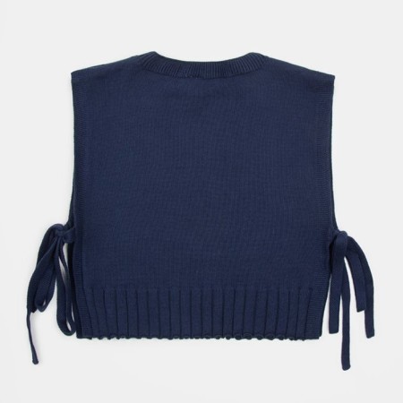 Knitted children's vests Amarobaby Bow, height 146 cm, blue color-16