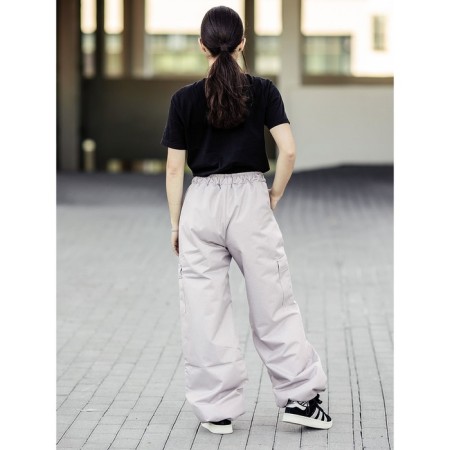 Heater trousers, height 158 ​​cm, beige melange color-3