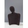 Bust for jewelry "Silhouette", 13 × 7 × 20 cm, h = 20 cm, phlock, color gray