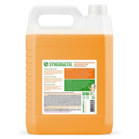 Liquid soap "Synergetic" fruit mix, 5 liters-7