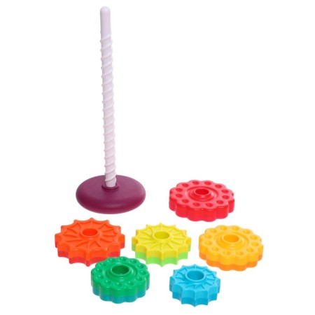 Developing set "Rainbow Pyramid", 6 rings-2
