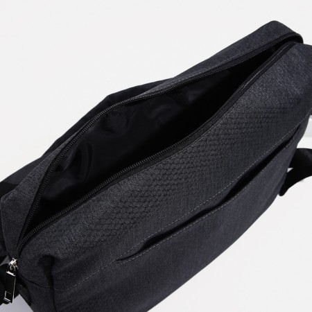 Male bag, Medvedkovo, dark gray color-5