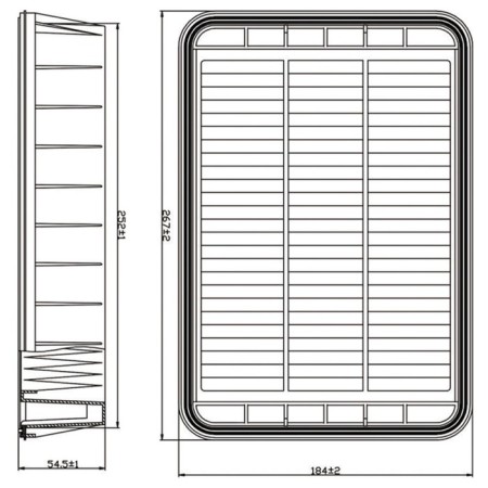 Air filter Totachi TA-1536-1