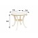 Gloria Gloria table, 740x740x650, dairy oak
