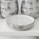 A set of accessories for the bathroom "Failures", 4 items (soap dish, dispenser 400 ml, 2 glasses), silver color