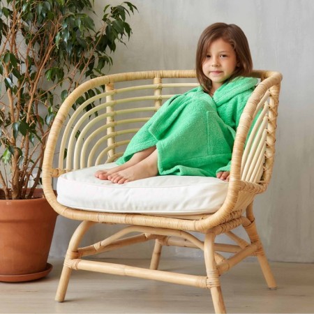 Terry dressing gown, size 28, green color, 320 g/m2, cotton 100% with AIRO-5