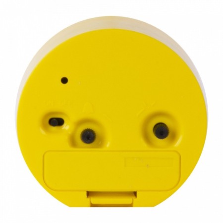 Clock - alarm clock "Classics", discrete move, 8 x 8 cm, yellow-2