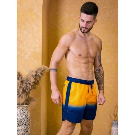 Male ISee shorts, size 50, blue, yellow color-5