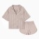 Female pajamas (shirt and shorts) KAFTAN SILK "strip" R.40-42, beige