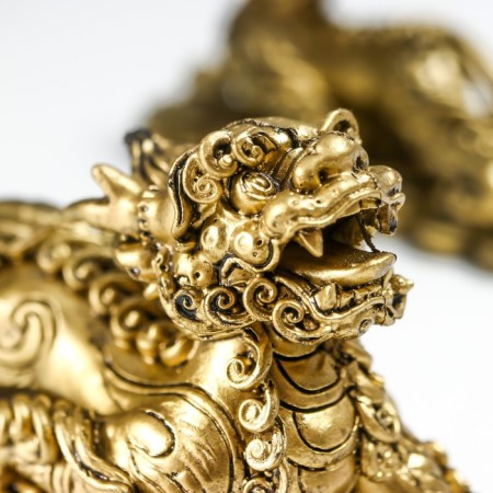 NECK Polystone for bronze "Kirina on Chinese coins" set 2 pcs 6.8x4x12 cm-6