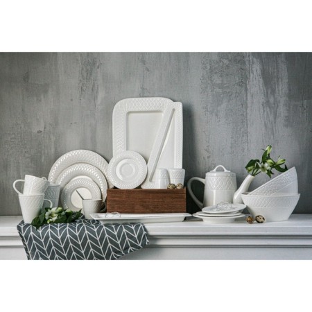 Porcelain salad Magistro Argos, 1.4 l, 20 × 9 cm, white color-6
