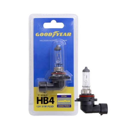 Car halogen lamp Goodyear NB4, 12V 51W P22D