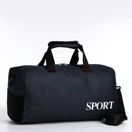 Sports bag with lightning, long belt, blue color