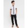 Surchachka upper for boys, height 128 cm, white color