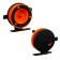 Inertial coil, plastic metal, diameter 6.5 cm, guide, black-orange, 701d