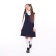 School sundress for girls, blue color, height 122