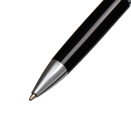 Gift handle, ball "Kronos" in the leatherette case, rotary, black body with silver-3