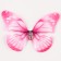 Decor for creativity "Butterfly", two -layer, set of 12 pcs., Size 1 pc. - 5 × 4 cm, pink color