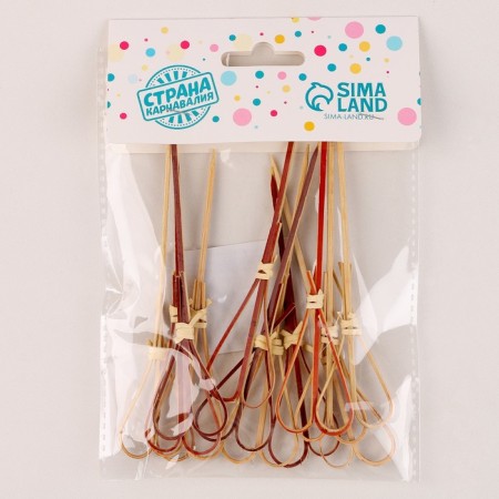 Skewers "heart", in the set 12 pcs., The color is red-2