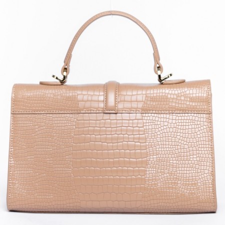 Women's bag, eco -leather, Versse beige, 29x9x20 cm-1