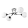 Luer "Indis" 4he27 40w Black-chromium 60x60x26 cm