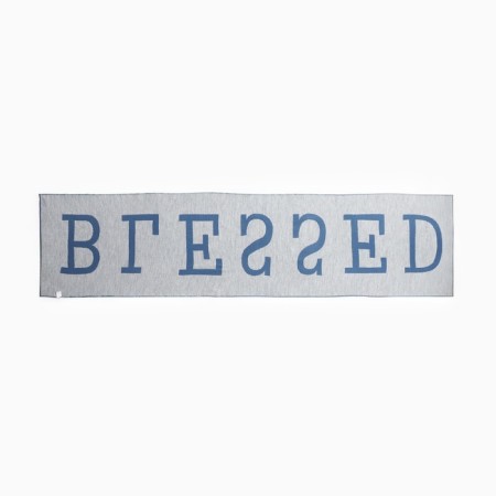 Female Bilateral Mist Blue/Gray Scarf, size 47*226cm-7