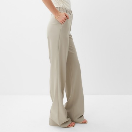 Women's pants Minaku: classic color gray, river 52-3
