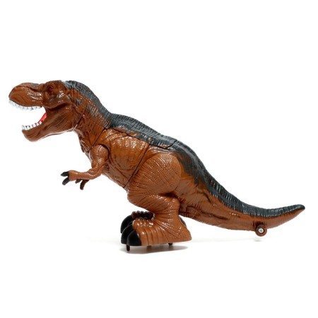 Dinosaurus robot, transforms, light and sound effects, works from batteries-9