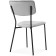 Stol on a metal frame FIER Metal/velor, black/gray 46x60x82 cm