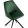 Stol on a metal frame spinning, metal/velor, black/green 51x55x83 cm