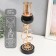 Summary Metal for 1 candle "Spiral" gold on black marble 28x9.5x9.5 cm