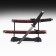 Suv. Product Katana 2B1 on a stand, scabbard to leatherette, red dragon on black 47/70cm