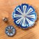 Film Flower Star "Lotus Flower", 8.8 x 3 cm, blue enamel