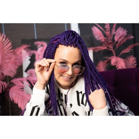 Senegal Twist, 55-60 cm, 100 g (CE), purple color (#purple)-3