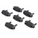 A plug for electric sockets (set 6 pcs), the color is gray