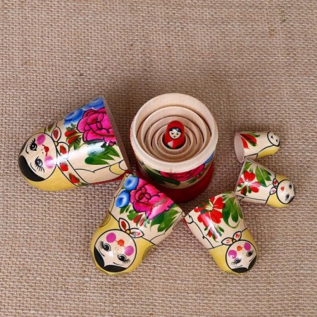 Matryoshka "Semenovskaya", 6 puppet, the highest category-7