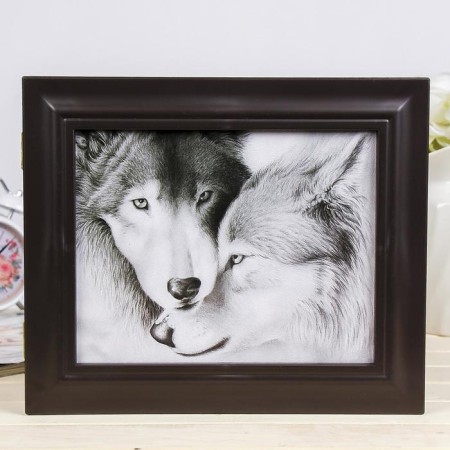 Key "Wolves" wenge 26x31x4.5 cm mix-5